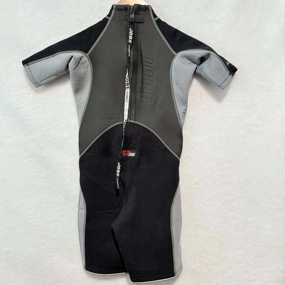 Jobe Black‎ Dk. Gray Lt. Gray Wetsuit Unisex Youth Junior Size 12 Stretch Blast